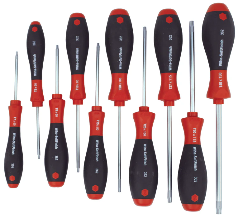 WIHA TOOLS 10 Piece Softfinish Security Torx Set - WIH-36259