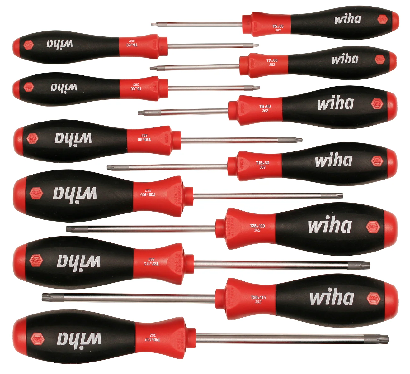 WIHA TOOLS Softfinish Torx Screwdriver 12 Piece Set - WIH-36267