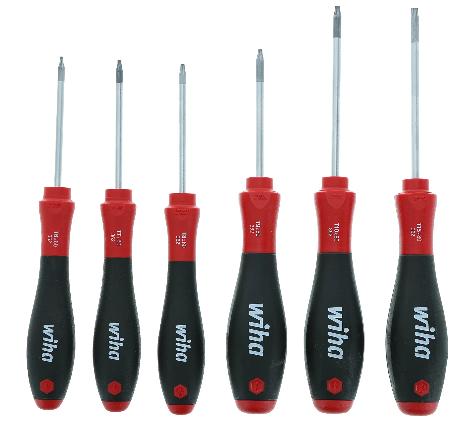 WIHA TOOLS 6 Piece Softfinish Torx Screwdriver Set - 36291 - WIH-36291