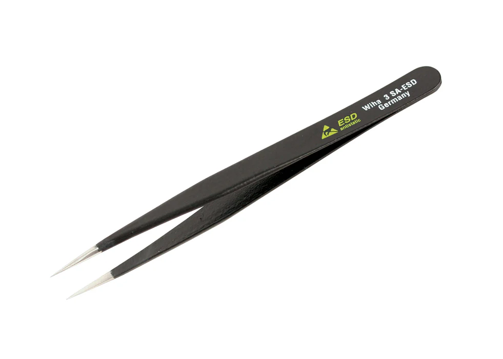 WIHA TOOLS Esd Safe Tweezers 3 Sa - 120 m - WIH-44506