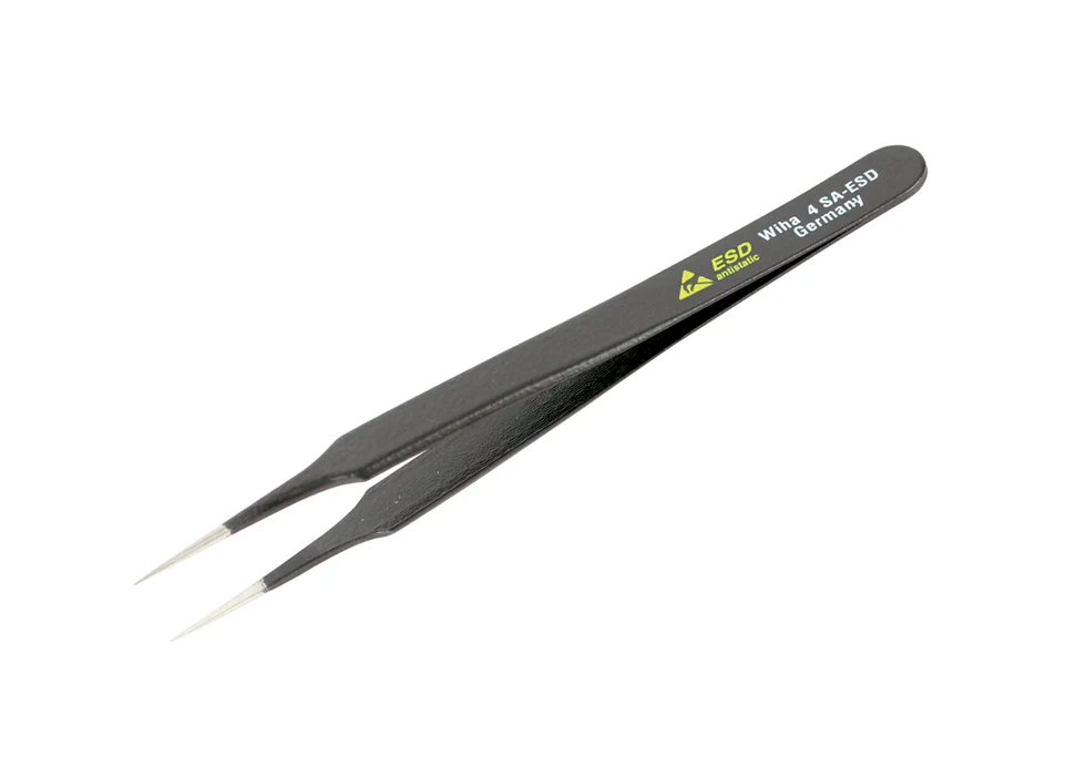 WIHA TOOLS Esd Safe Tweezers 4 Sa - 110Mm - WIH-44508