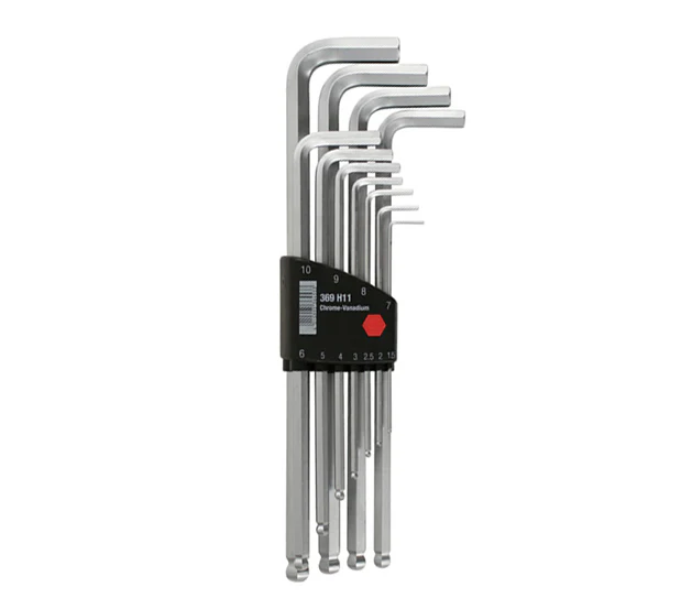 WIHA TOOLS 11 Piece Ball End Hex L-Key Metricric Set - Metricric - WIH-66998
