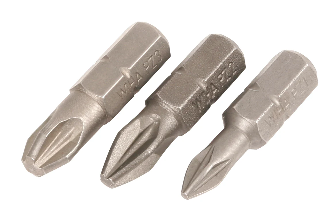 WIHA TOOLS Pozidriv Insert Bit #1 - 3 X 25Mm - 3 Pack - WIH-71254