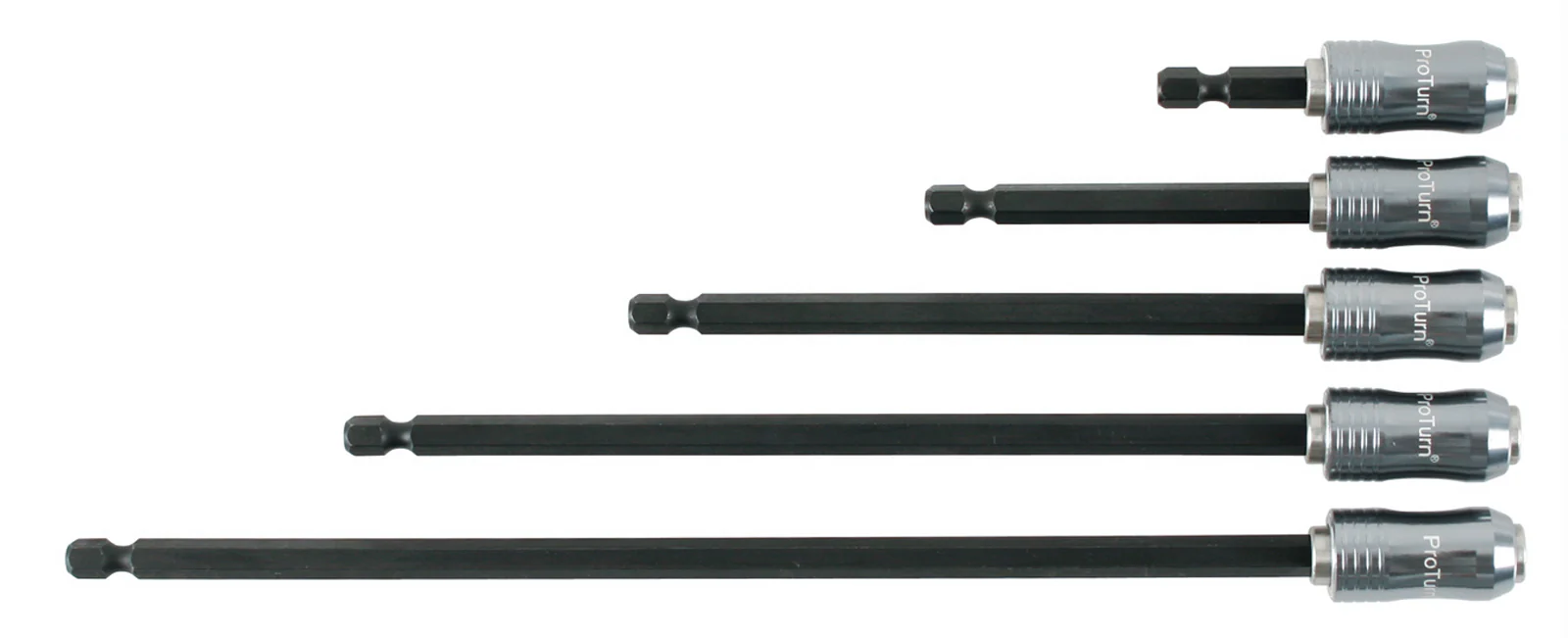 WIHA TOOLS 5 Piece Proturn 1/4" Quick Release Magnetic Bit Holder Set - WIH-71474