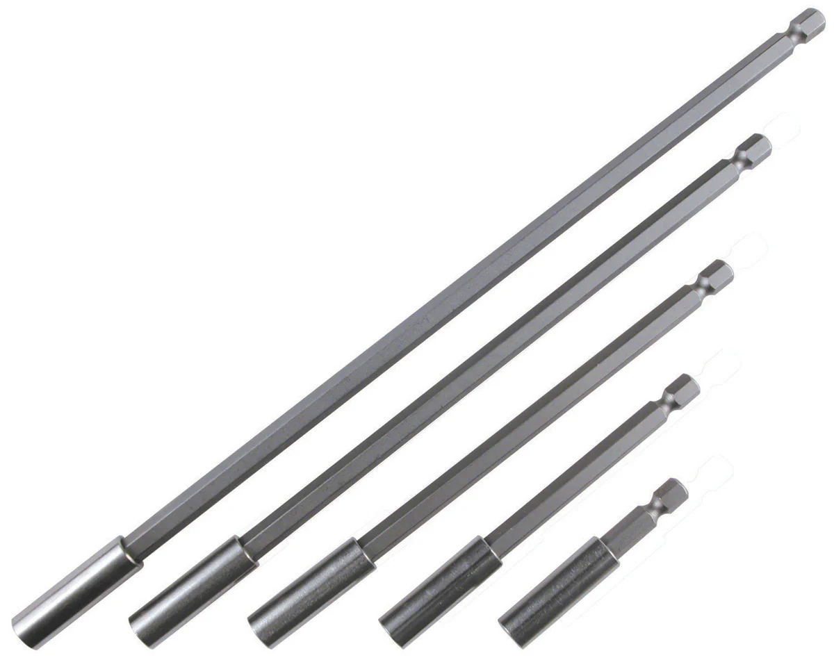 WIHA TOOLS 5 Piece Magnetic Retaining Ring 1/4" Bit Holder Set - WIH-71499