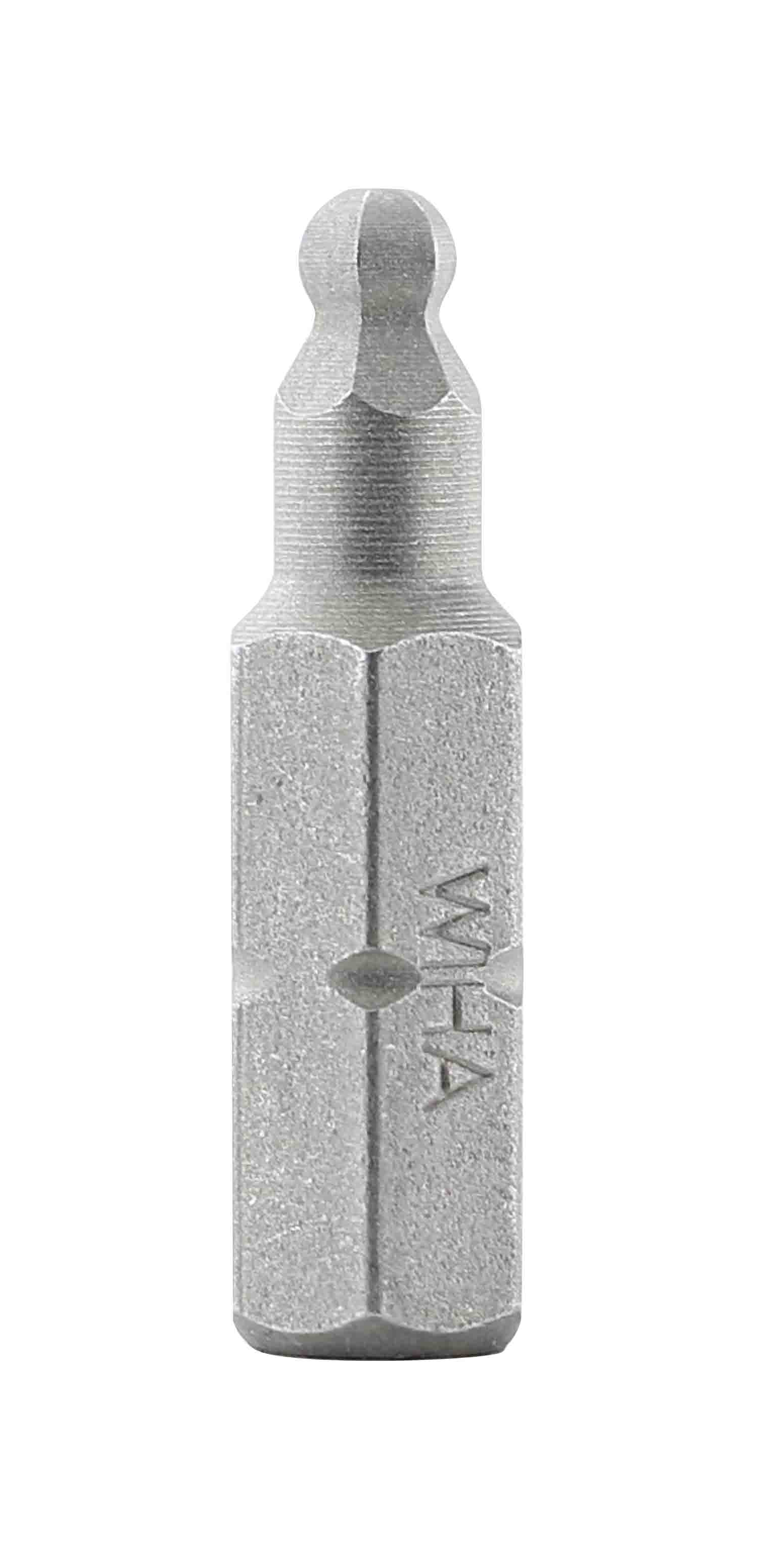 WIHA TOOLS Ball End Hex Insert Bit 1/8" X 25Mm - WIH-71703