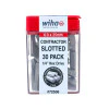 WIHA TOOLS Slotted Contractor Insert Bit 6.0Mm X 25Mm - 30 Piece - WIH-72536