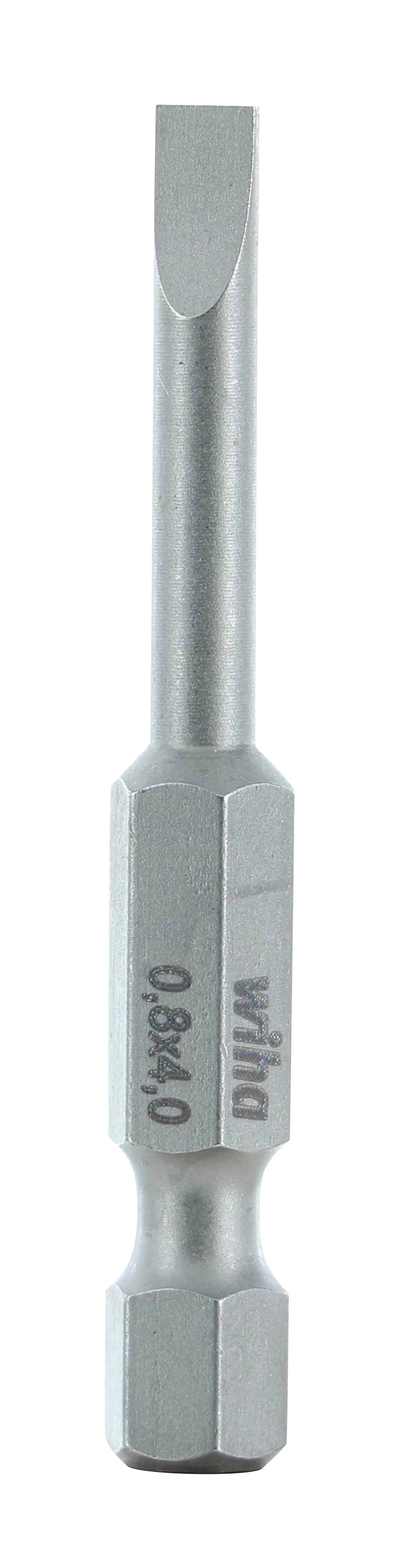 WIHA TOOLS Slotted Power Bit 4.0 X .8 X 50Mm - WIH-74010