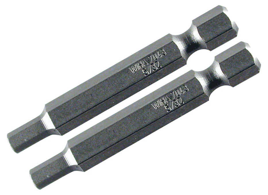 WIHA TOOLS Hex Power Bit 9/64 X 50Mm - 2 Pack - WIH-74384